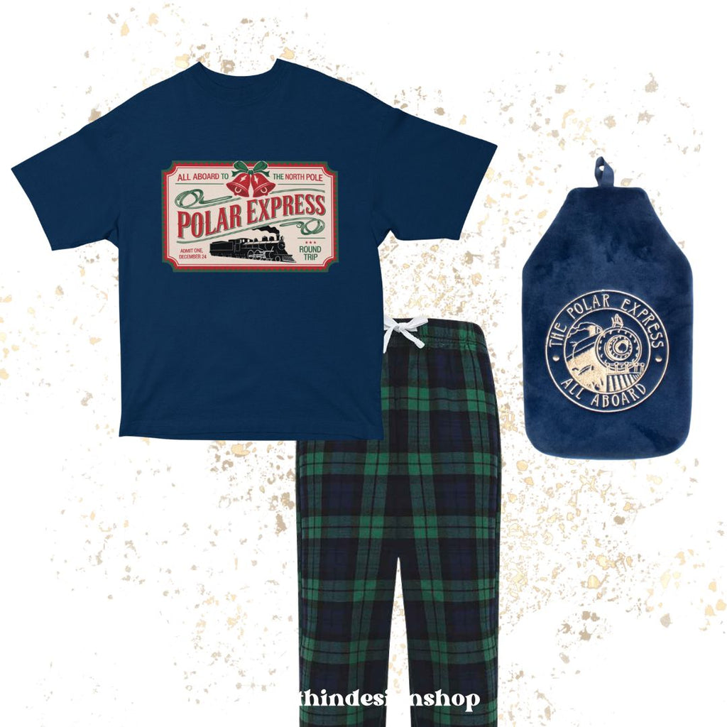 Personalised Train Ticket Jumper | Christmas Park Days