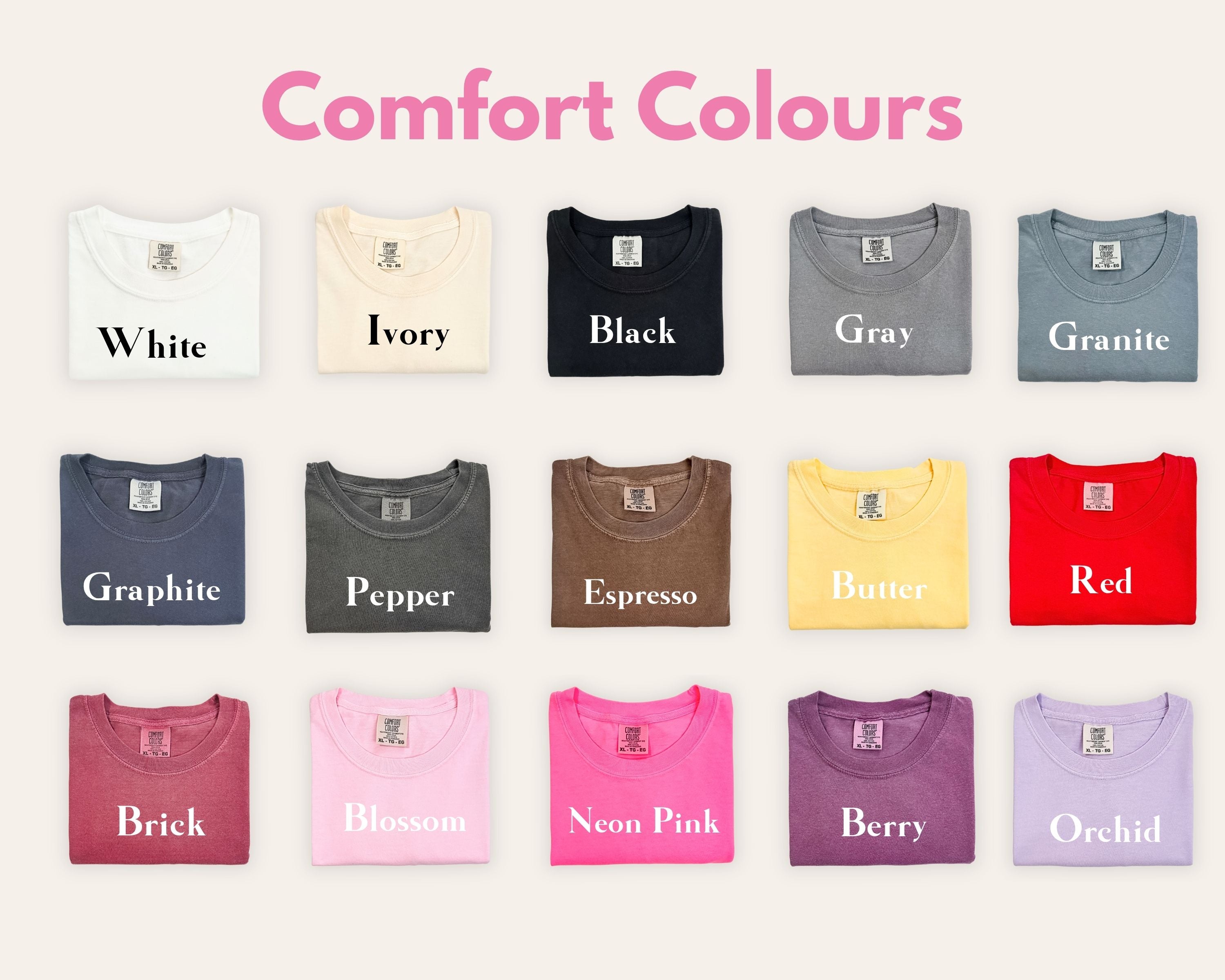 Comfort Colour T-Shirt: Build Your Own