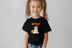 Booey Ghost Kids T-Shirt | Black Halloween Tee