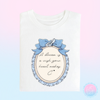 The Glass Slipper Slipper Princess Bow Frame Quote T-Shirt