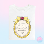 The Beauty Princess Rose Bow Frame Quote T-Shirt