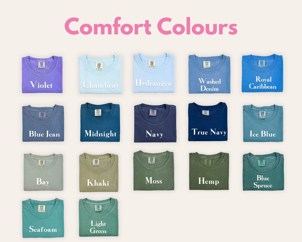 Comfort Colour T-Shirt: Build Your Own