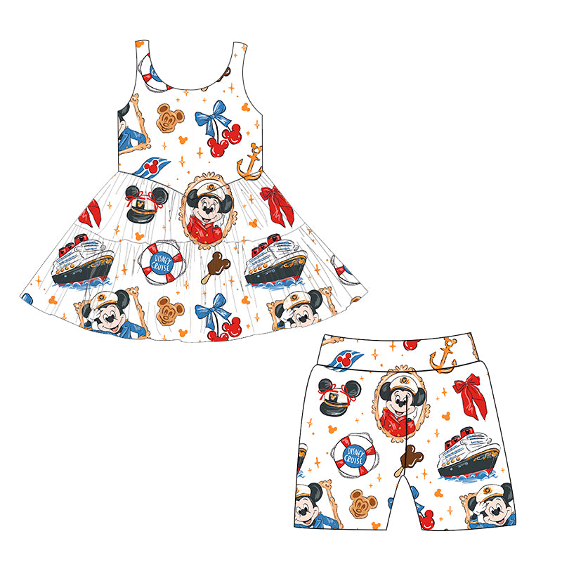 Cherry Cruise Dress with Cycle Shorts