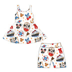 Cherry Cruise Dress with Cycle Shorts