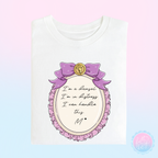Meg Gold Coin Frame Quote T-Shirt