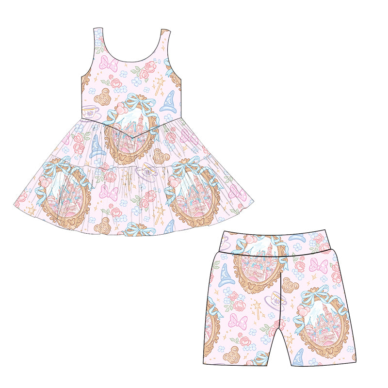 Coquette Castle Dress with Cycle Shorts
