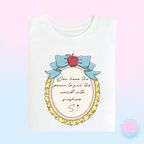 Snow White Apple Bow Frame Quote T-Shirt