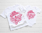 Let's Go Girls Pink Cowgirl Hat Cowgirl T-Shirt | Hen Do Outfit