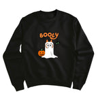 Booey Ghost Kids Sweatshirt | Black Halloween