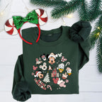 Merry Mouse Friends Sweatshirt | Christmas Park Days