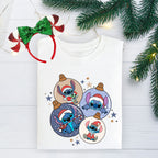 Blue Alien Bauble | Christmas Park Outfit | T-shirt - Sweatshirt - Hoodie