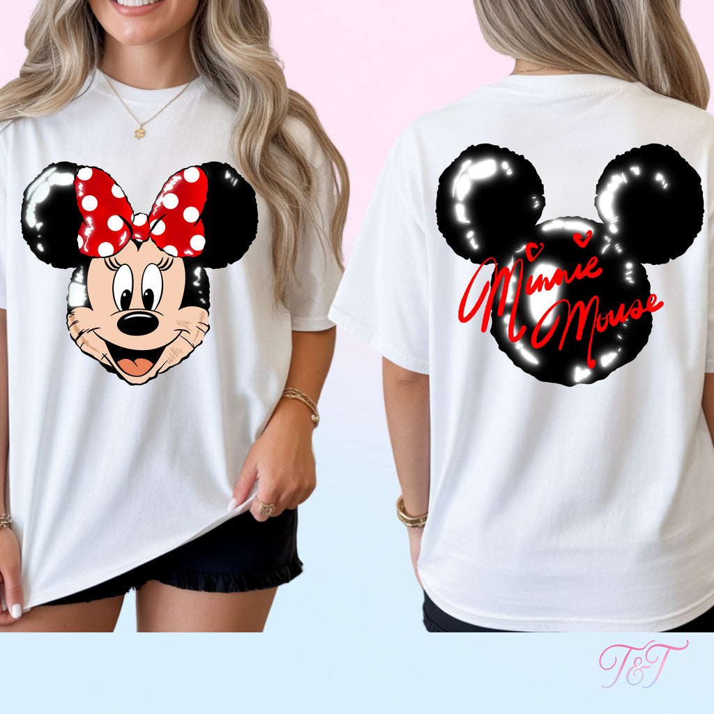 Girl Mouse Signature - Double Sided Print T-Shirt