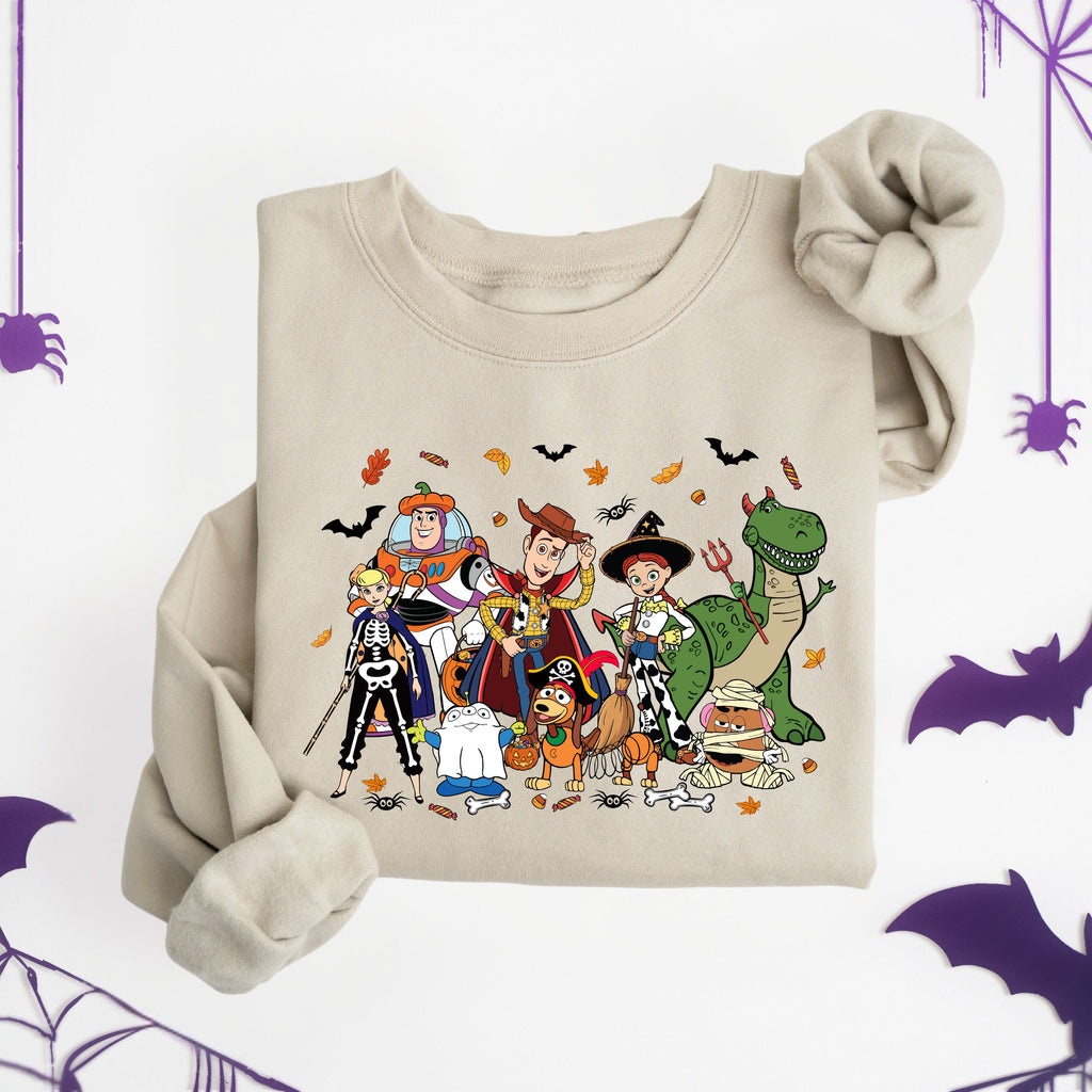 Kids Halloween Toy Friends Sweatshirt | Park Day Outfit