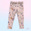 Winter Sisters Bow Print Kids Leggings