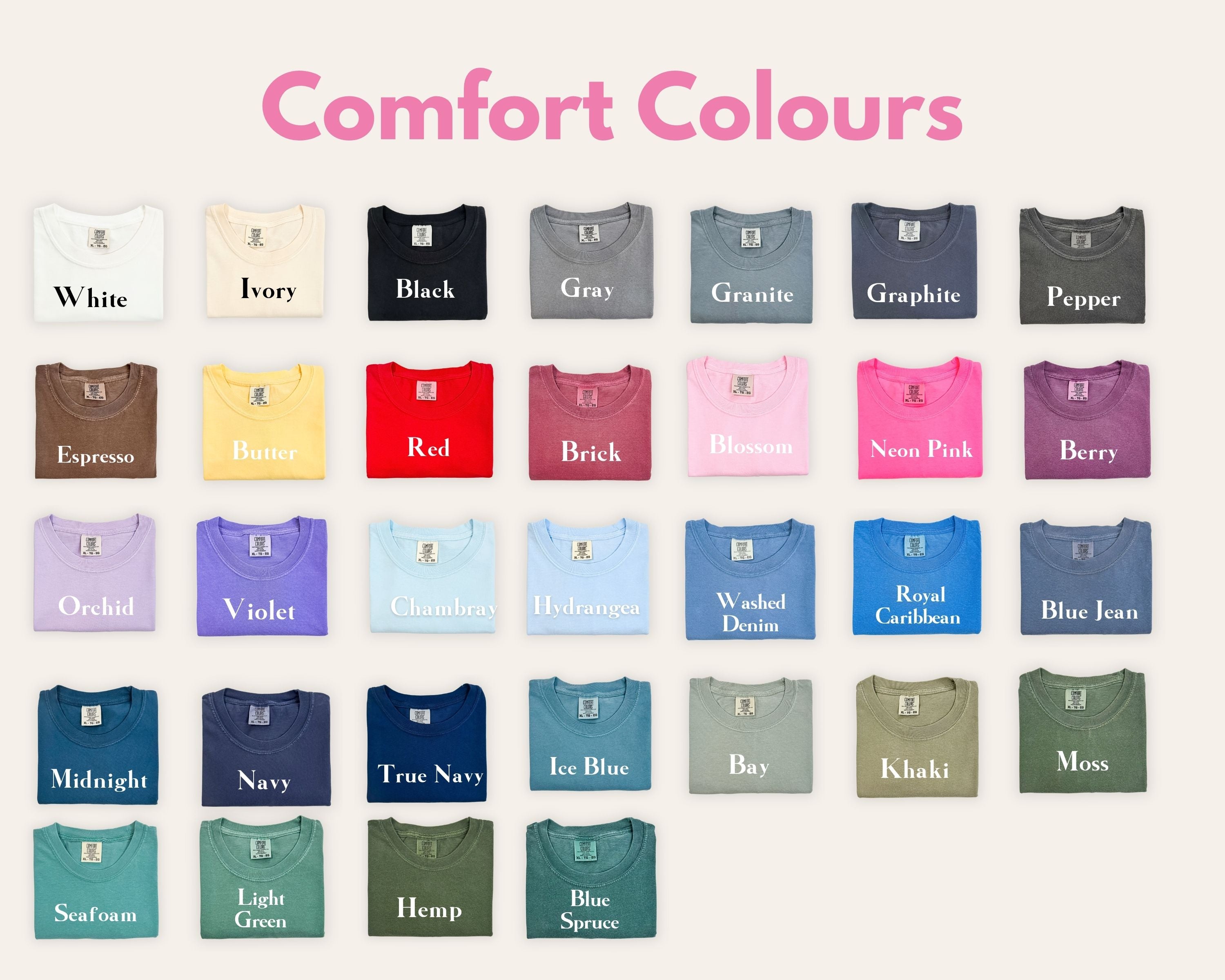 Comfort Colour T-Shirt: Build Your Own