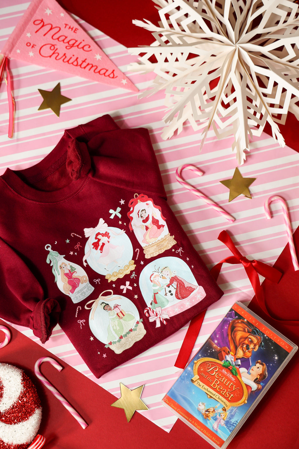Princess Snowglobe Sweatshirt | Christmas Park Days