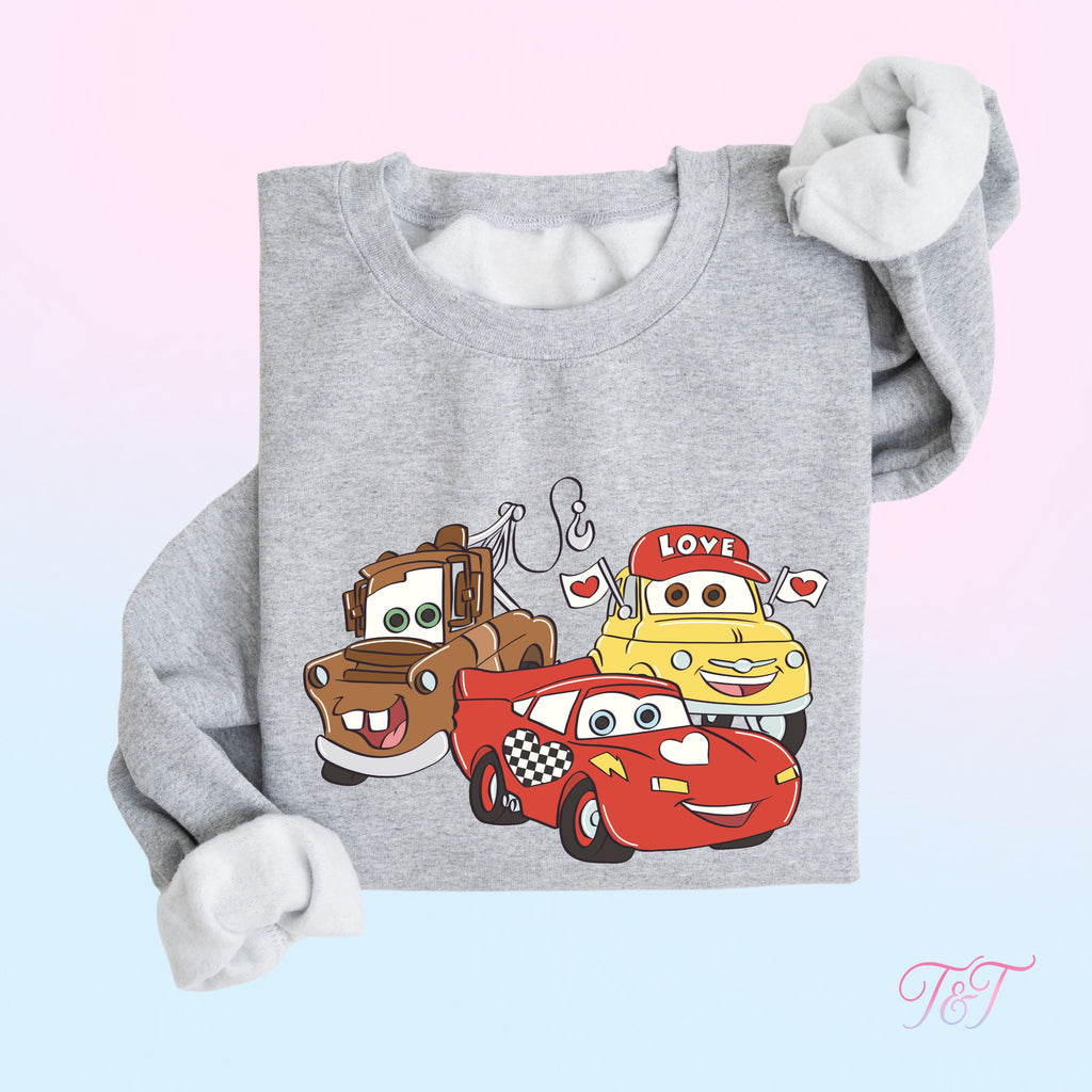 Lightening in Love Sweatshirt | Racing Car Park Jumper