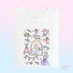 Glass Slipper Princess Full Design T-Shirt