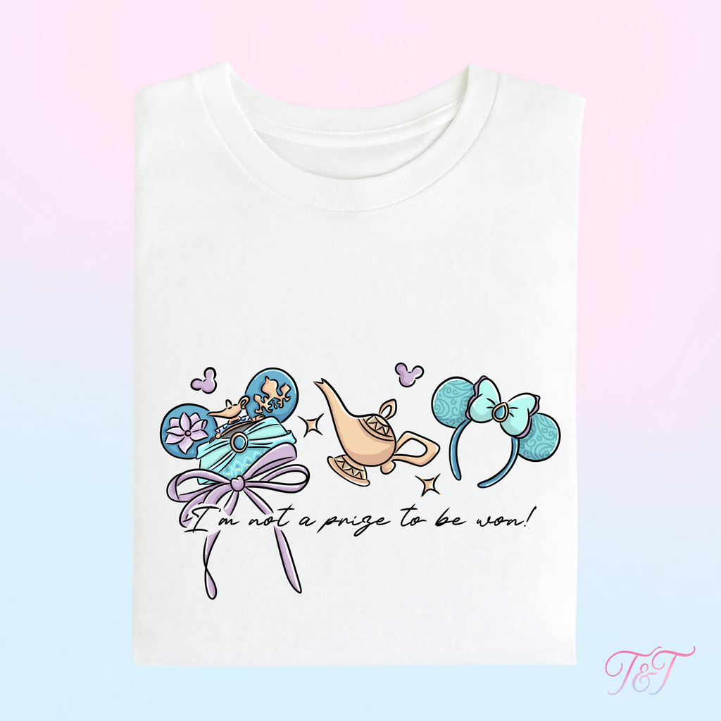 Desert Princess 'I'm Not A Prize To Be Won' Ear Design T-Shirt
