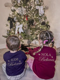 Personalised Train Ticket Jumper | Christmas Park Days