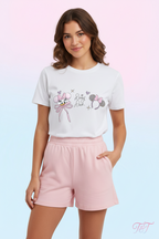 Girl Duck Ear Hat Design T-Shirt
