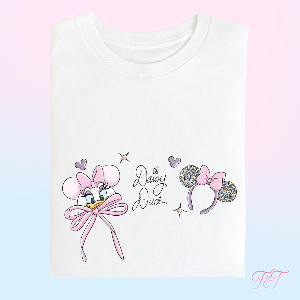 Girl Duck Ear Hat Design T-Shirt