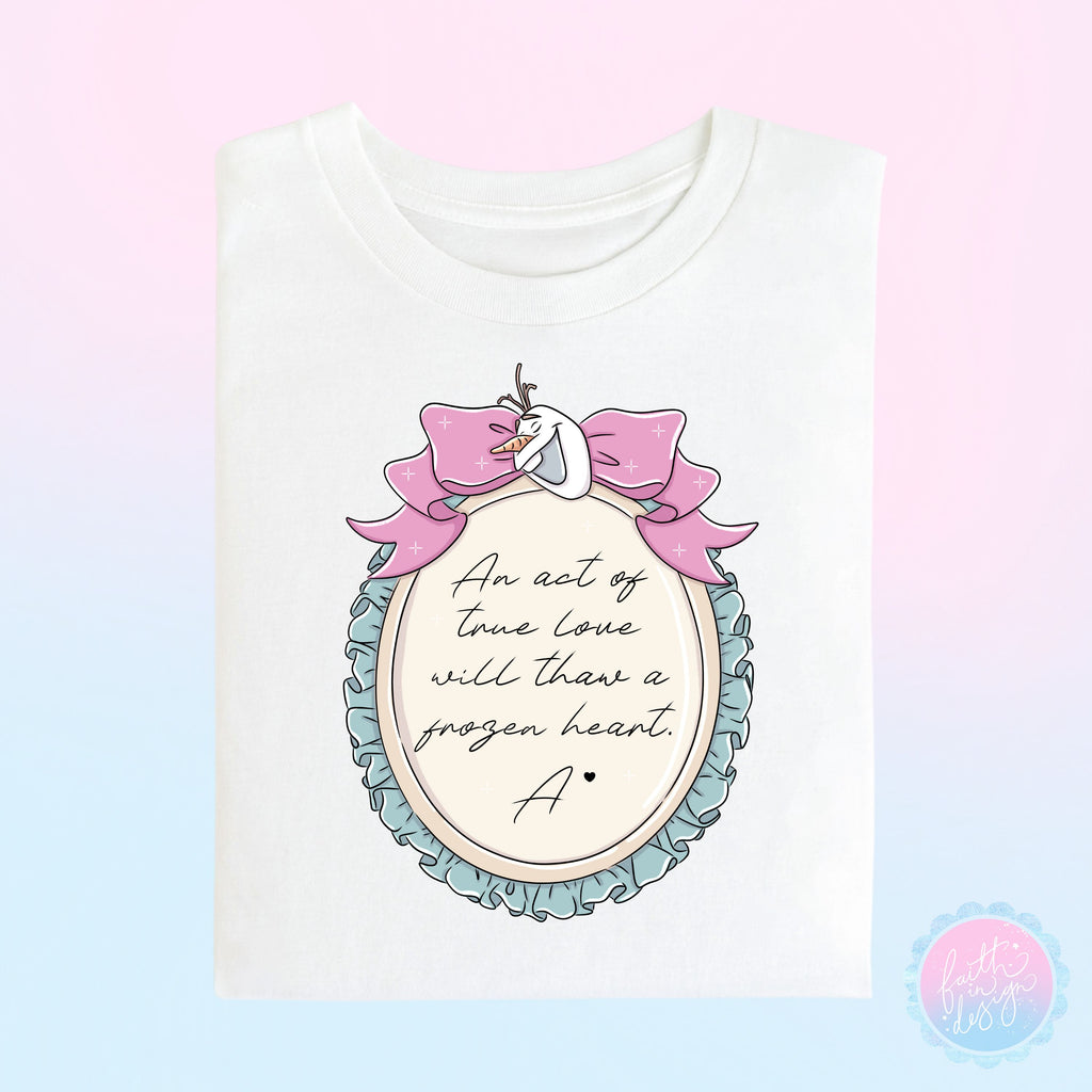 The Winter Princess Frame Quote T-Shirt