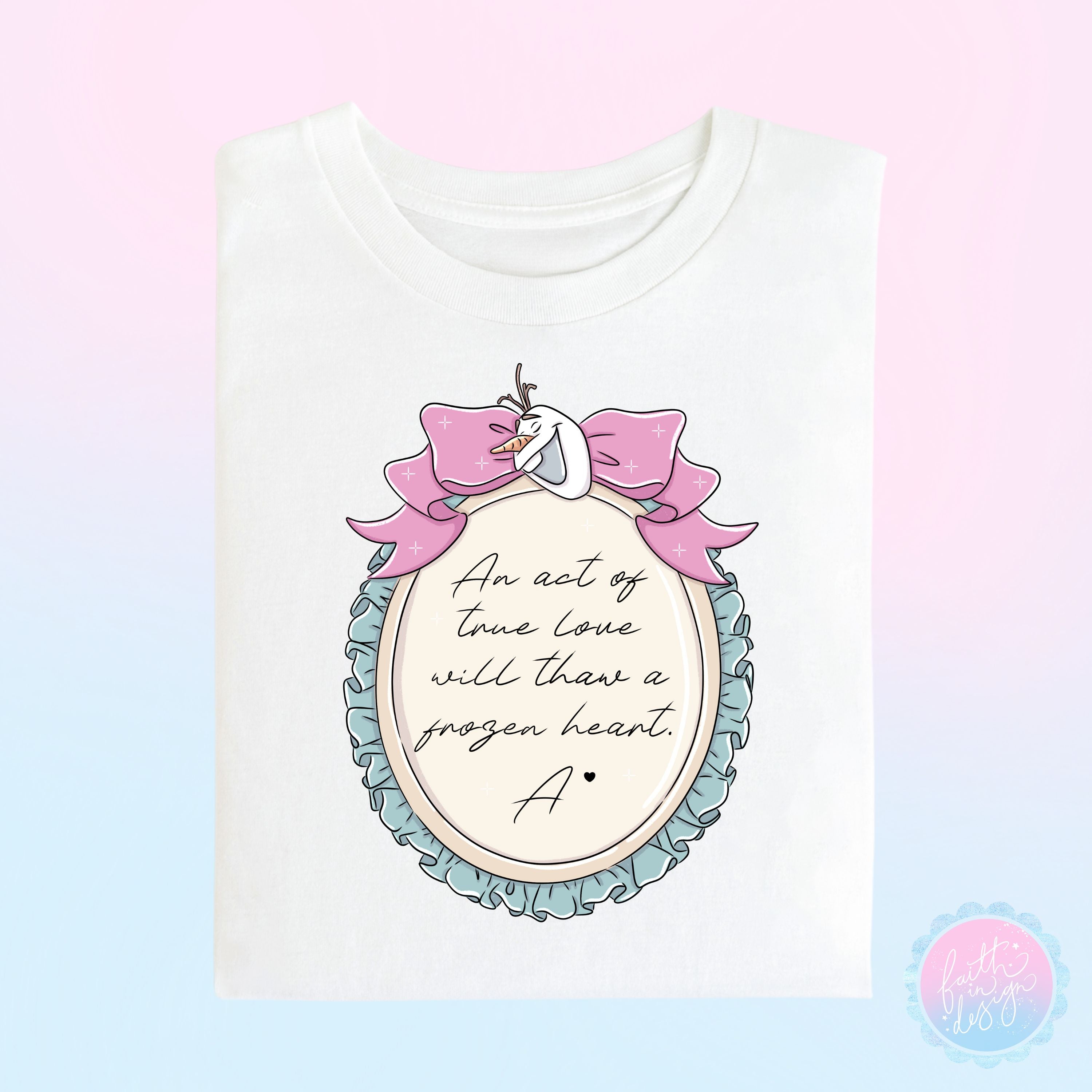 The Winter Princess Frame Quote T-Shirt