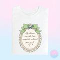The Frog Princess Green Bow Frame Quote T-Shirt
