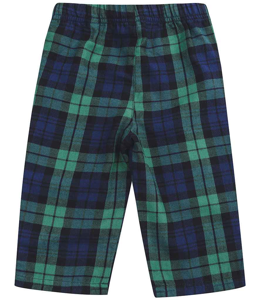 Navy & Green Tartan Pyjama Bottoms | Kids & Baby