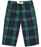 Navy & Green Tartan Pyjama Bottoms | Kids & Baby