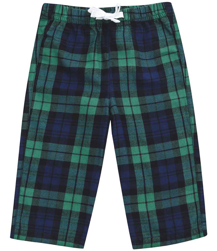 Navy & Green Tartan Pyjama Bottoms | Kids & Baby