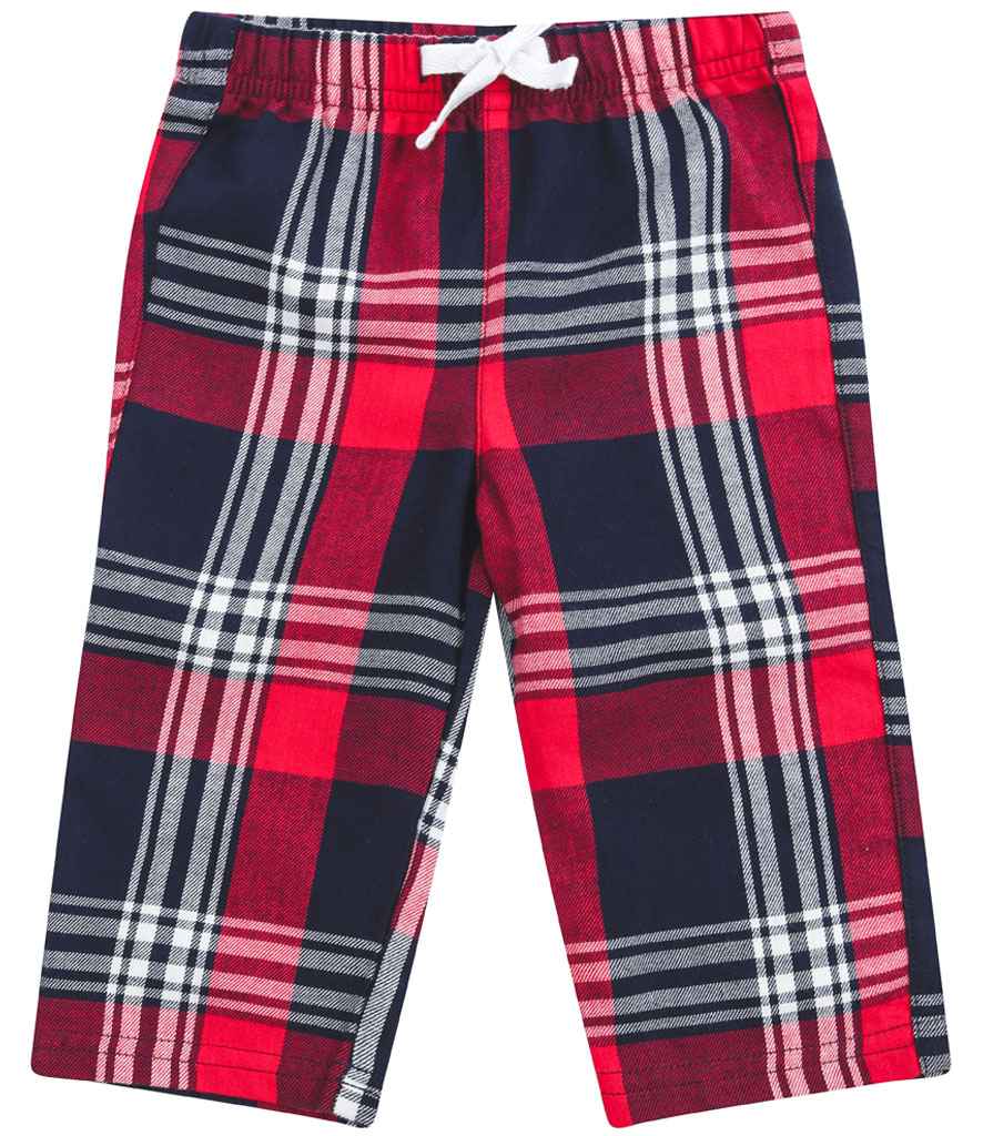 Red & Navy Tartan Pyjama Bottoms | Kids & Baby