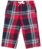 Red & Navy Tartan Pyjama Bottoms | Kids & Baby