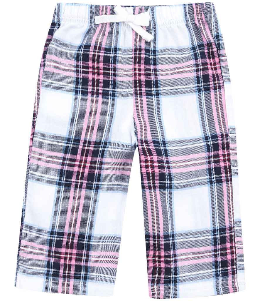 Pink & White Tartan Pyjama Bottoms | Kids & Baby