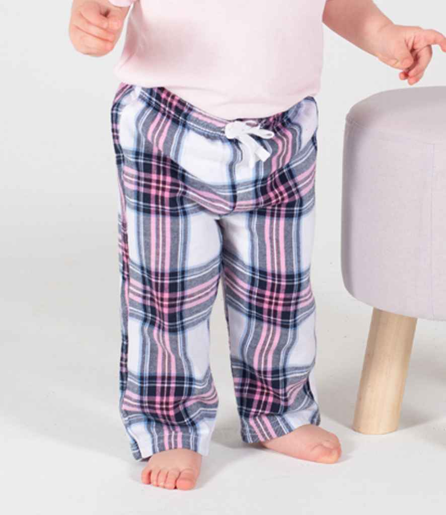 Pink & White Tartan Pyjama Bottoms | Kids & Baby