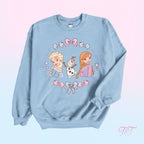 Winter Sisters Bow Sweatshirt | Coquette Park Day Outfit