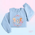 Winter Sisters Bow Sweatshirt | Coquette Park Day Outfit
