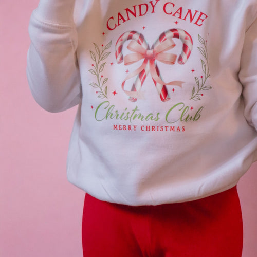 Candy Cane Christmas Club Sweatshirt | Park Outfit