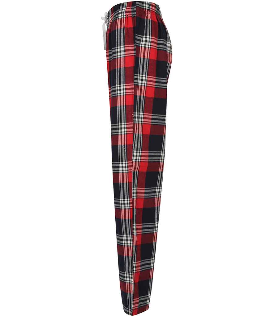 Red & Navy Tartan Pyjama Bottoms | Adults