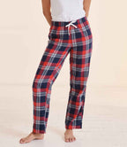 Red & Navy Tartan Pyjama Bottoms | Adults