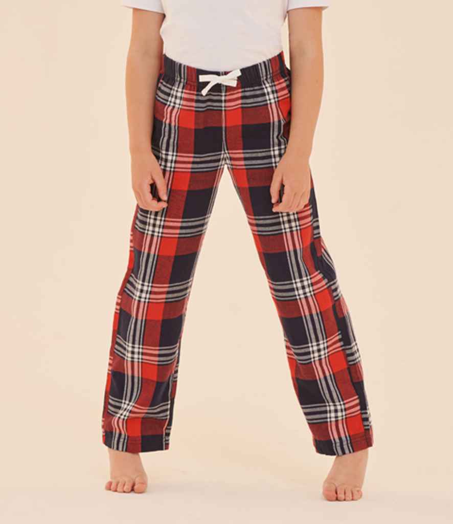 Red & Navy Tartan Pyjama Bottoms | Kids & Baby