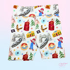 Studio Park Kids Cycle Shorts | Theme Park Print