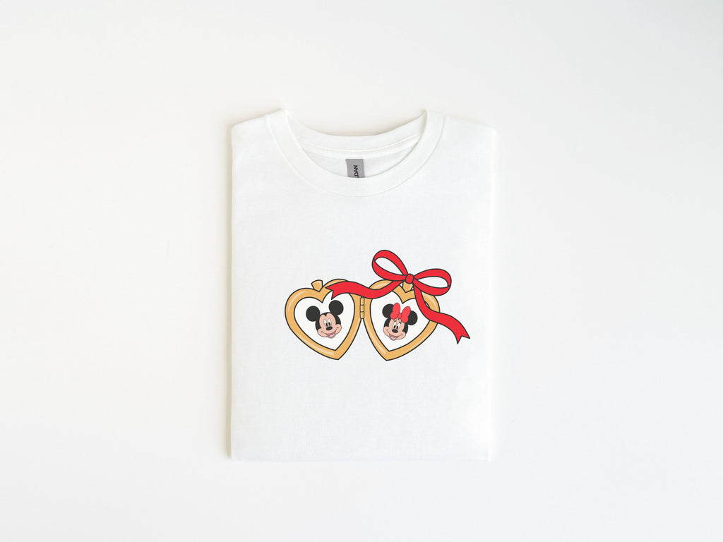Heart Locket Graphic T-Shirt | Mouse Park Outfit