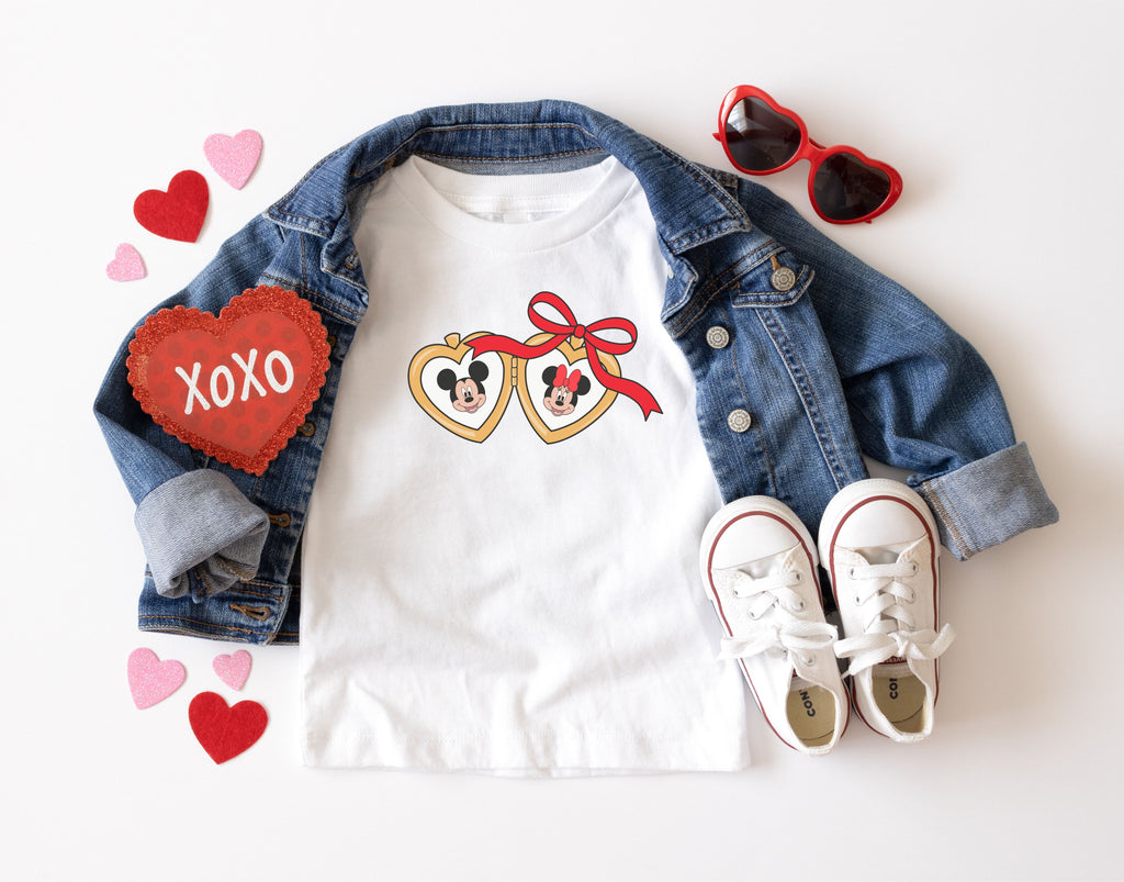 Heart Locket Graphic T-Shirt | Mouse Park Outfit