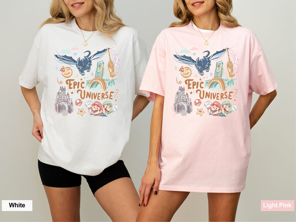 Epic Collage T-Shirt | Fantasy Park Day Graphic Tee