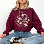 Merry Mouse Friends Sweatshirt | Christmas Park Days