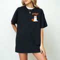 Booey Ghost T-Shirt | Adult Black Chest Print
