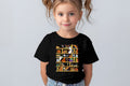 Spooky Bookshelf Kids T-Shirt | Halloween Print