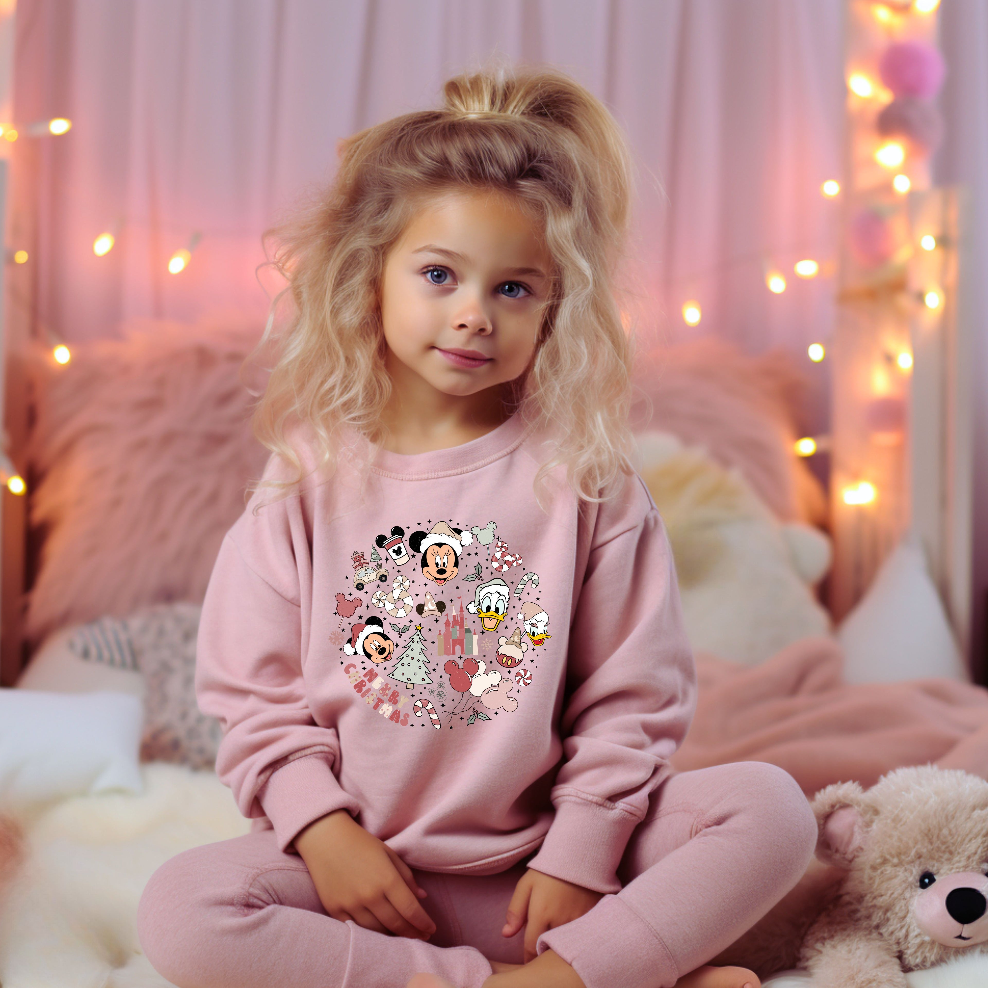 Merry Mouse Friends Sweatshirt | Christmas Park Days